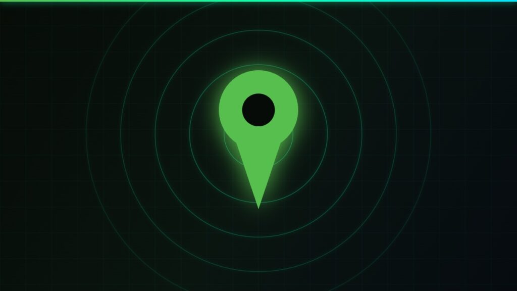 Local SEO Google Map Pack neon map pin abstract DMV