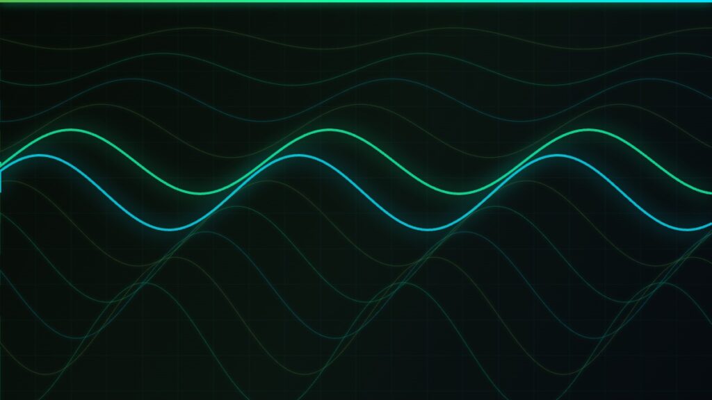 Med spa marketing neon flowing wave abstract design